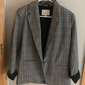 Plaid Oversized Blazer